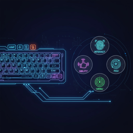 Keyboard and tap icons