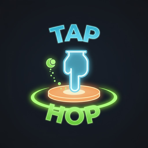 Tap to hop icon with lime halo