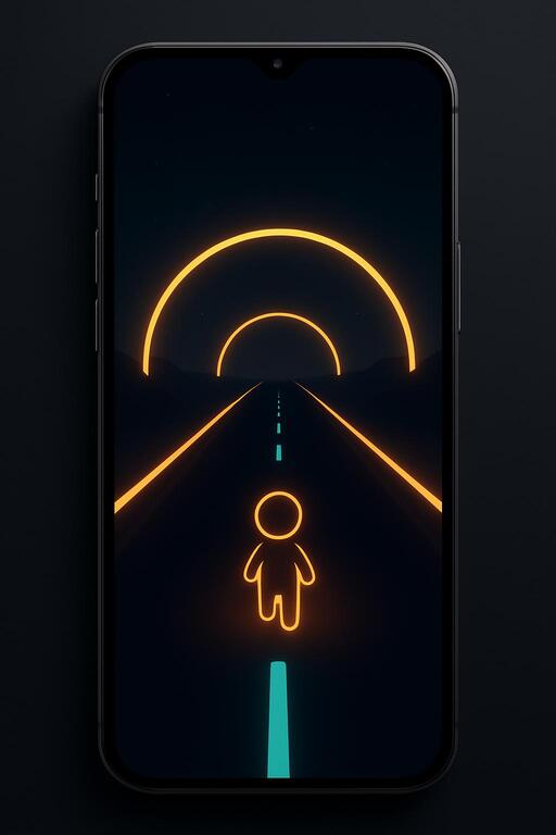 Phone mock with mellow lane preview