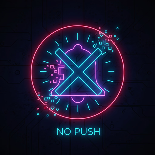 No push notifications icon