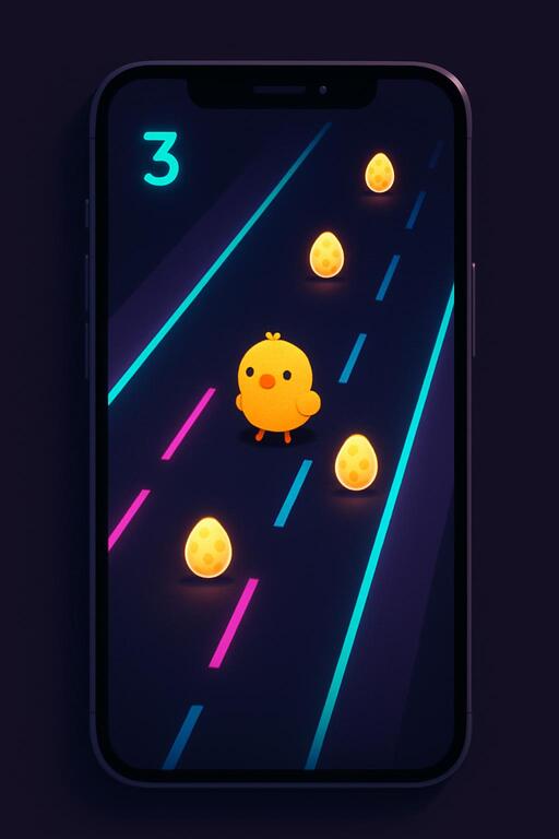 Phone mock with a cozy coco road preview